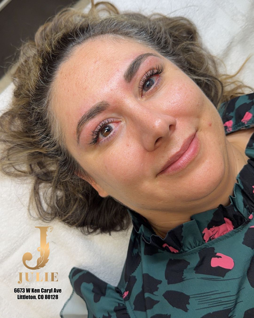 Before and after eyelashes and eyebrows tint